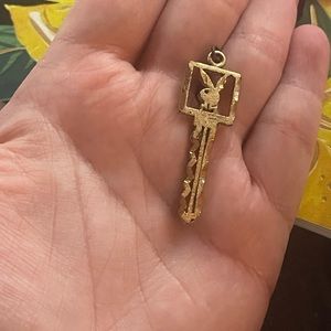 Vintage playboy bunny key pendant